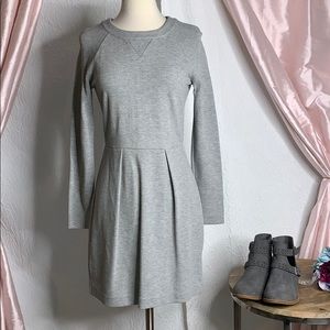 Madewell Gray long sleeve sweatshirt dress